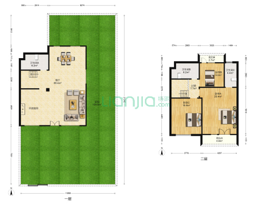 天一仁和天境 3室1厅3卫 170平方