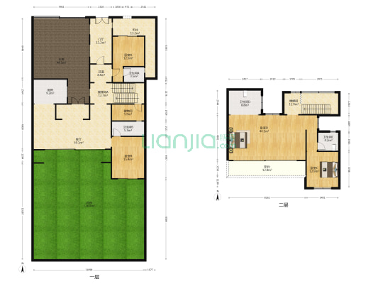  4室1厅4卫 172平方