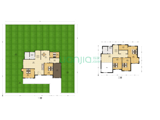 丽茵别墅 6室2厅2卫 338平方