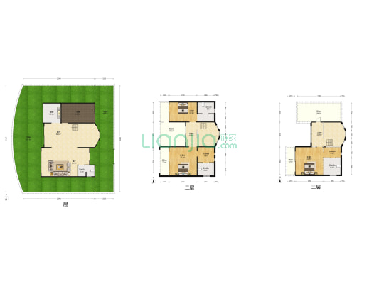 萬鑫花園 3室2厅4卫 294平方