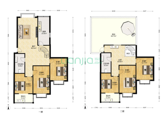 莲花嘉园 6室1厅2卫 218平方