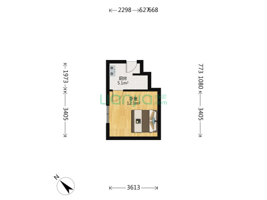 新华利里 1室0厅0卫 11平方