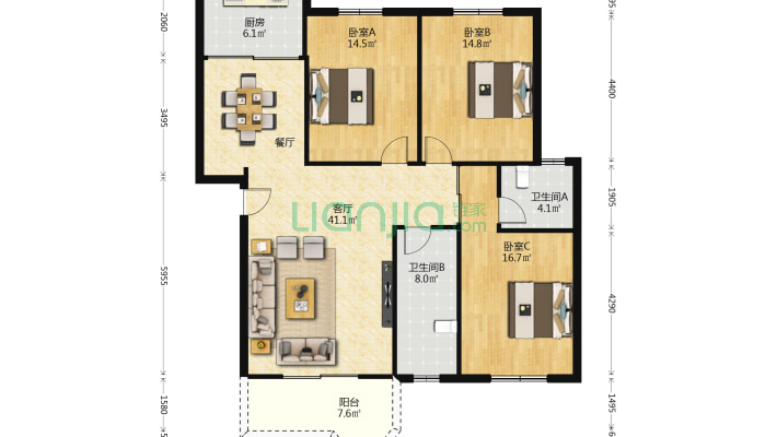 金都丽园二手房实景图