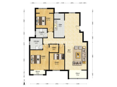 出售香邑溪谷洋房 南北通透三居双卫 毛坯-涿州香邑溪谷户型图