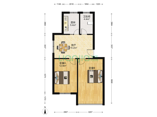 裴圩家园 2室1厅1卫 70平方