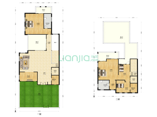 东部华侨城天麓六区 5室1厅2卫 273平方
