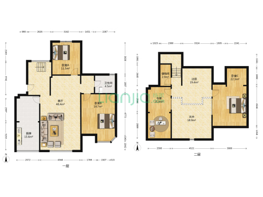 城投.伊顿小镇 4室1厅1卫 95平方