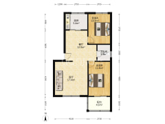 紫晨小区南北通透正规两居本满五年税费低-涿州紫晨小区户型图