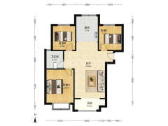 天伦湾嘉园 好楼层好楼位 样板间户型 毛坯随心装-涿州天伦湾嘉园户型图