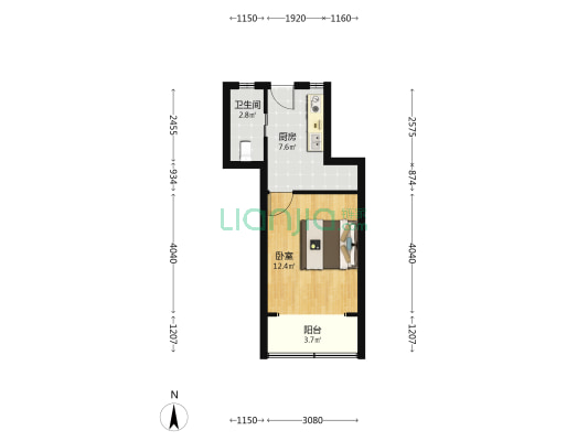 思南路26弄 1室0厅1卫 35平方