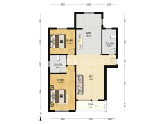 德信御府南北通透大两居，全天采光-涿州北京城建·德信御府户型图