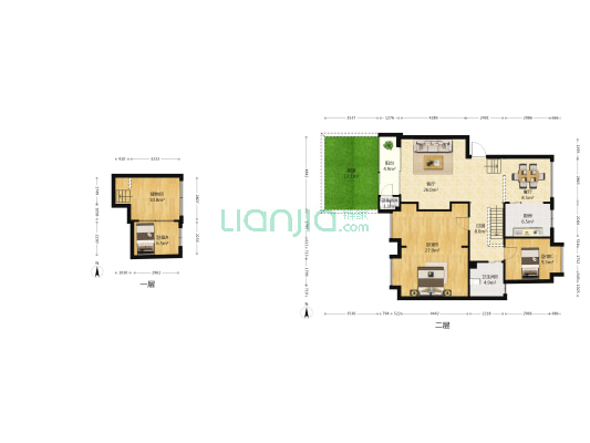 滇池康城 3室2厅2卫 113平方