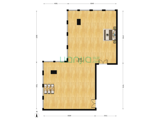 横琴总部大厦 1室0厅0卫 232平方
