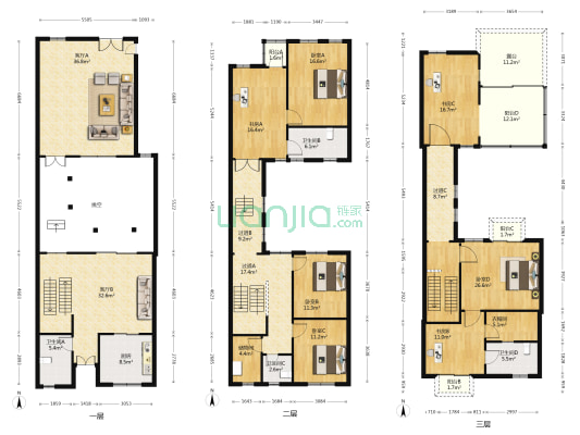 联投龙湾澜亭墅 7室2厅4卫 299平方