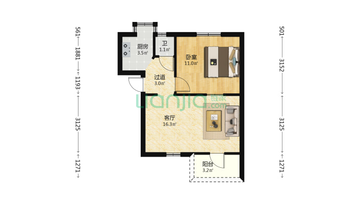 肿瘤医院二手房实景图