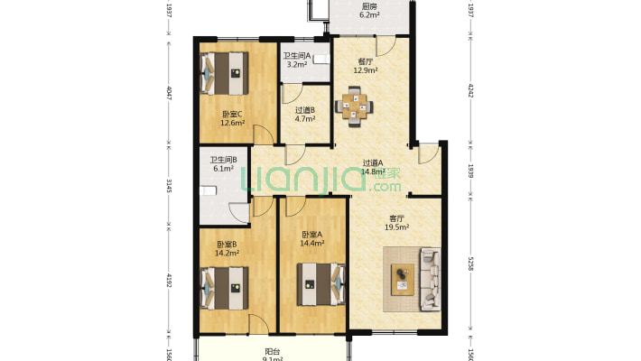 棉三生活区（广安园）二手房实景图
