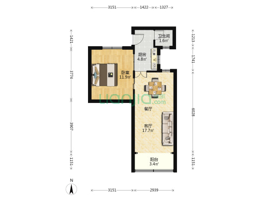 长宁支路310弄 1室1厅1卫 49平方