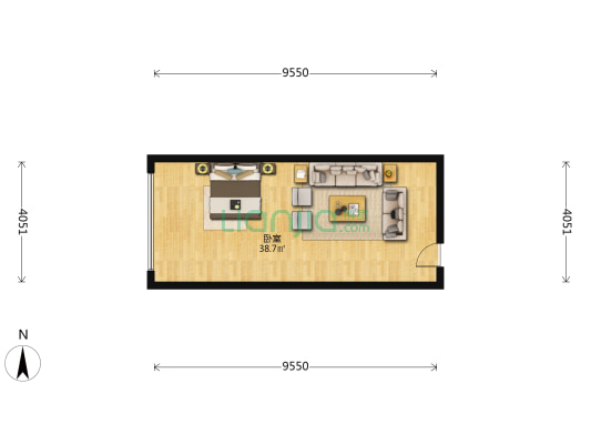 广宇东润大厦 1室0厅0卫 58平方