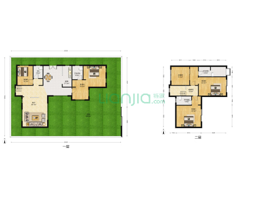 白晶谷22组团2区 4室1厅4卫 208平方