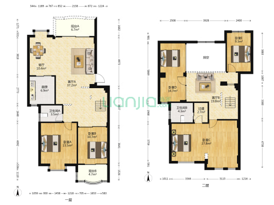 美景良城 5室3厅2卫 189平方