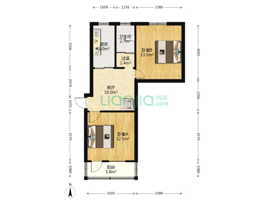 任家坡北巷 2室1厅1卫 60平方