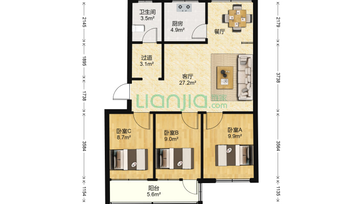 财政局小区二手房实景图