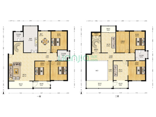 濠南路32号小区 5室4厅3卫 305平方