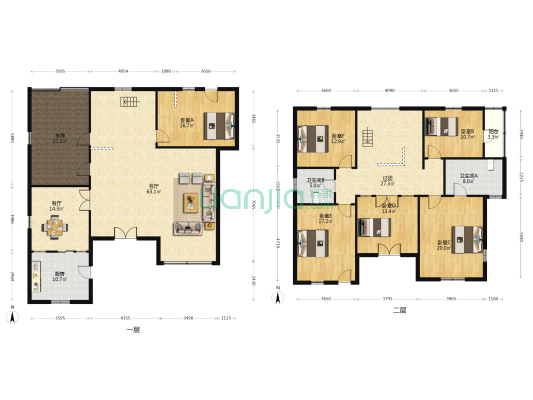 育才路 6室2厅2卫 289平方