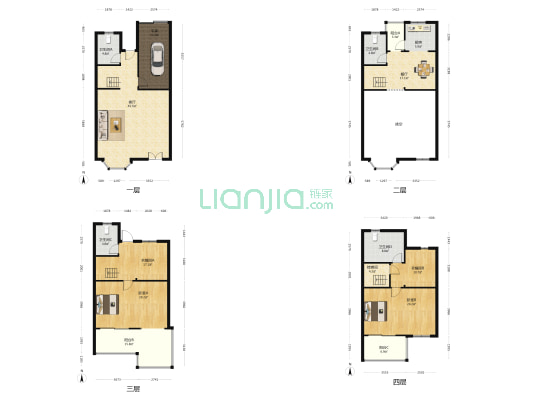 绿宸家园 2室2厅4卫 206平方