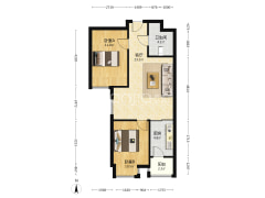 华阳路 精装电梯房两居 拎包入住-涿州新怡佳园户型图