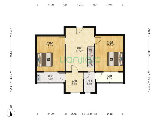 泉州东里春雨巷农行宿舍 2室1厅1卫 78平方