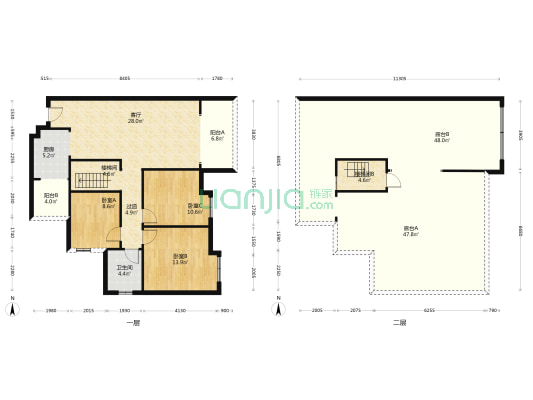 幸福人家A区 3室1厅1卫 112平方
