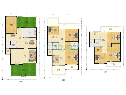 泰山新湖绿园 6室3厅4卫 415平方