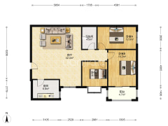 天保郦景 3室1厅 南-涿州天保郦景户型图