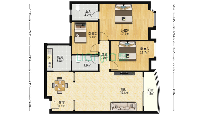 宏悦轩一期二手房实景图