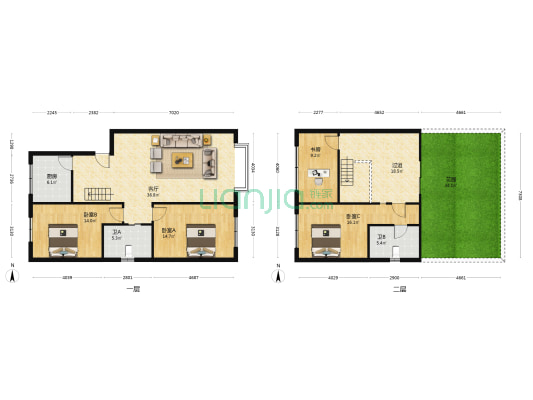 聚乐苑(成华) 4室1厅2卫 150平方