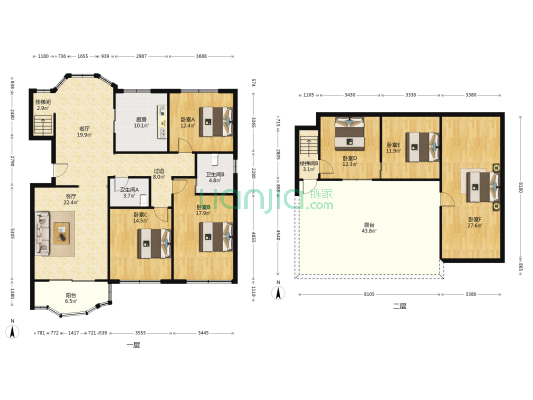人民南路 6室2厅2卫 148平方