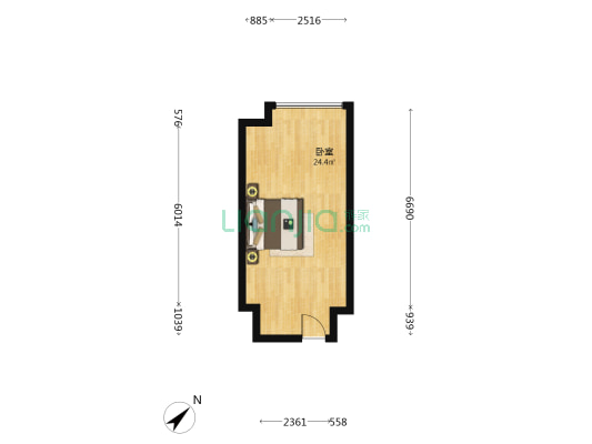 保利云上 1室0厅0卫 38平方