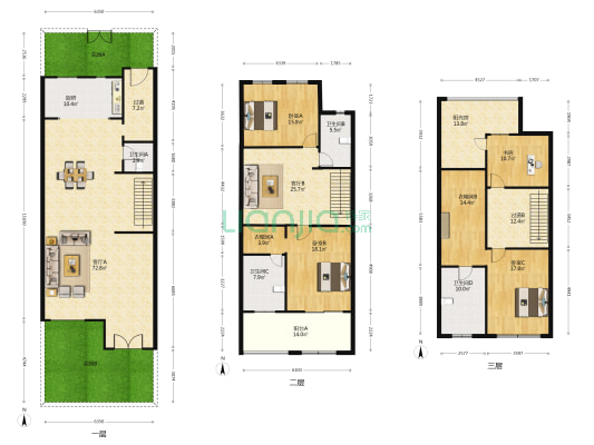 华新国际天著 4室2厅4卫 282平方