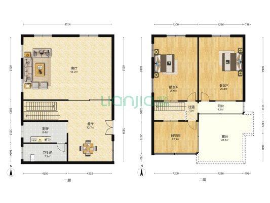 庆丰路18号 2室2厅1卫 186平方
