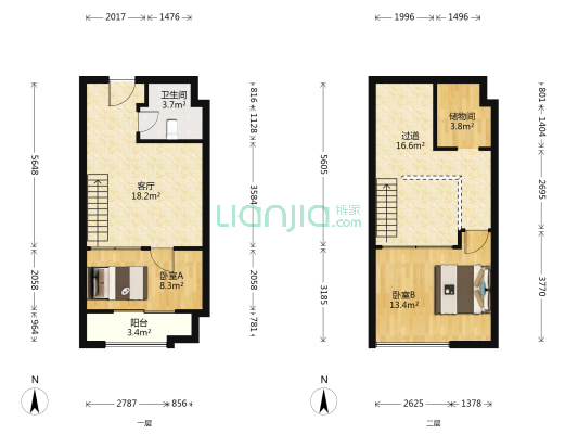 滨湖向上城 2室1厅1卫 51平方