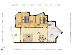 住家装修，户型方正，住家安静，保持好-重庆浦辉海棠晓月E区户型图