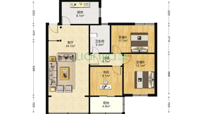 静寓花园二手房实景图