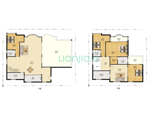 兴业花园 4室2厅5卫 312平方