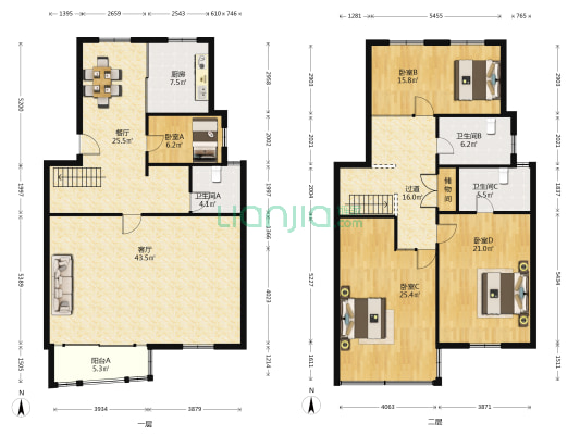 百家湖花园维也纳城 4室2厅3卫 218平方