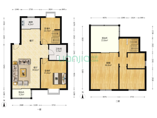 香江花城香梅苑 2室1厅1卫 88平方