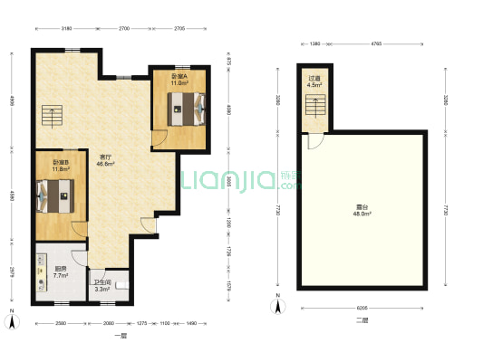 明德路58号 2室1厅1卫 51平方