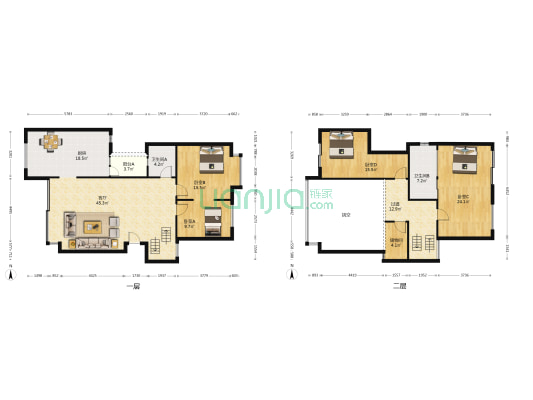 万科四季花城富竹轩 4室1厅2卫 203平方