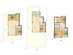 鸿坤理想湾下叠别墅，精装修，满五不唯一，诚意出售-涿州鸿坤理想湾南区户型图