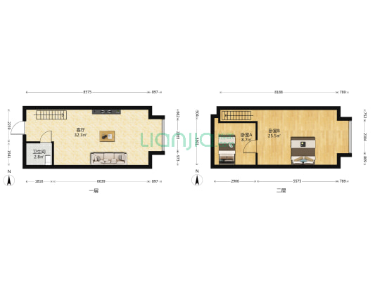 星河广场 2室1厅1卫 47平方